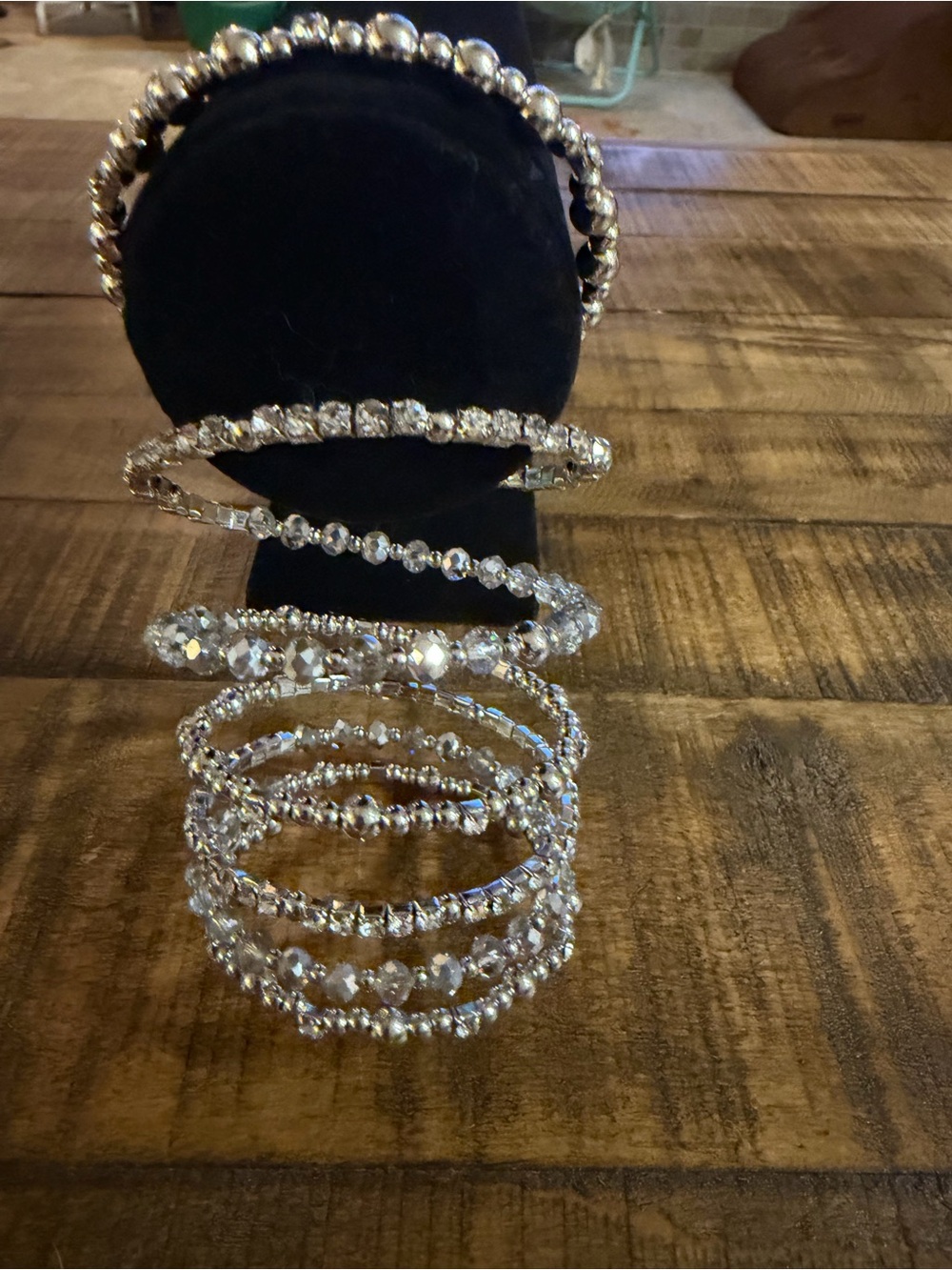 Paparazzi Silver-Tone Crystal Wrap Bracelet
